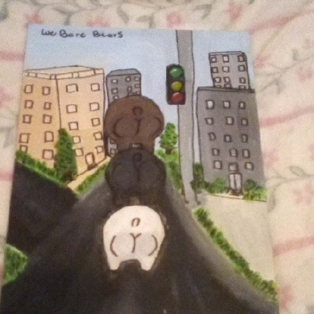 We Bare Bears Humorous Painting